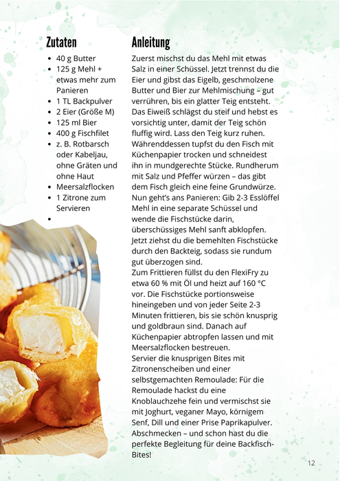 FlexiFry Digitales Rezeptbuch